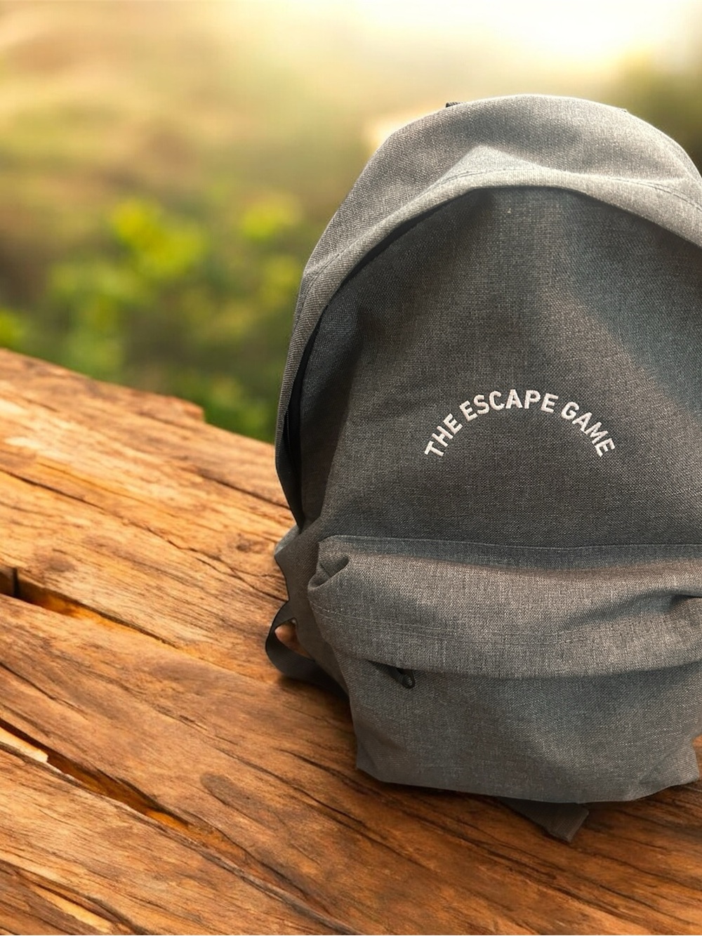 Gray Backpack - Boy’s Escape Game Bag for Escape Room Lovers